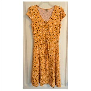 Miss yellow flower dress